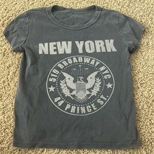 navy new york brandy melville top